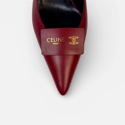 Celine Signature Slingback In Lambskin