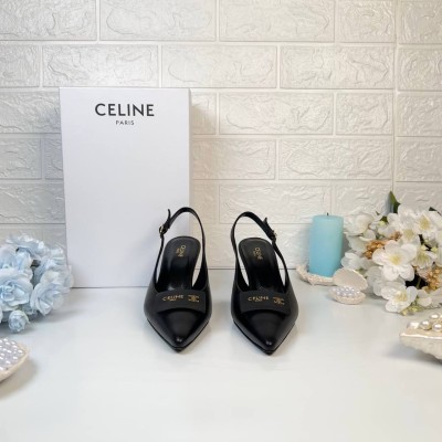 Celine Signature Slingback In Lambskin