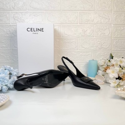 Celine Signature Slingback In Lambskin