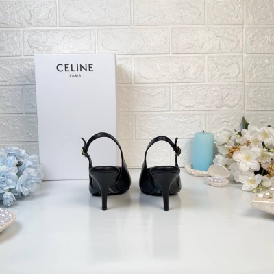 Celine Signature Slingback In Lambskin