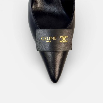 Celine Signature Slingback In Lambskin