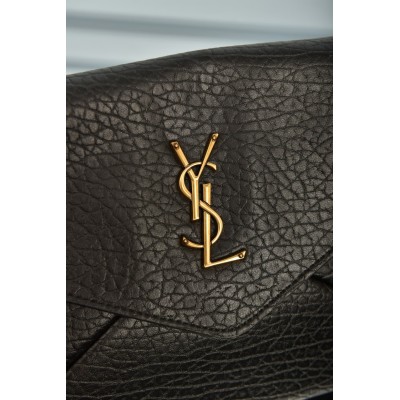 Saint Laurent Cassandre Pouch on Chain In Lambskin