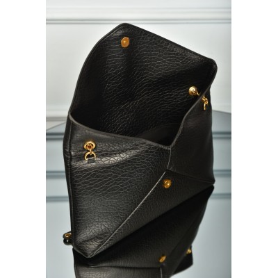 Saint Laurent Cassandre Pouch on Chain In Lambskin