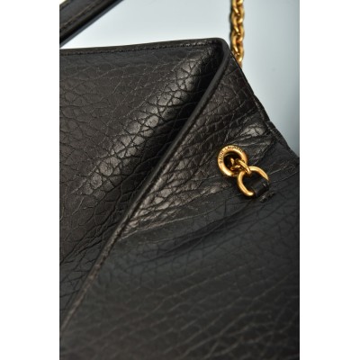 Saint Laurent Cassandre Pouch on Chain In Lambskin