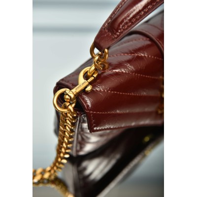 Saint Laurent College Mini In Shiny Leather