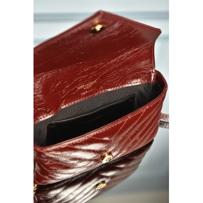 Saint Laurent College Mini In Shiny Leather