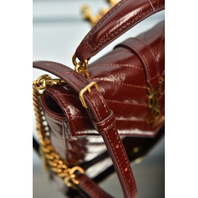 Saint Laurent College Mini In Shiny Leather