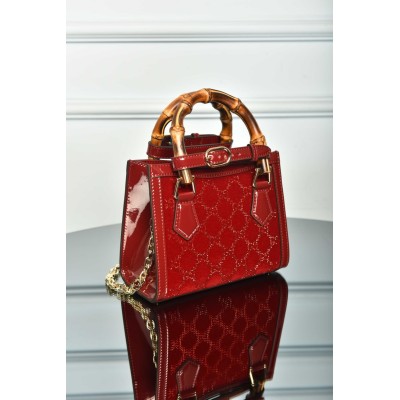 Gucci Diana Crystals Small Tote Bag