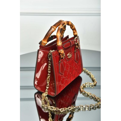 Gucci Diana Crystals Small Tote Bag