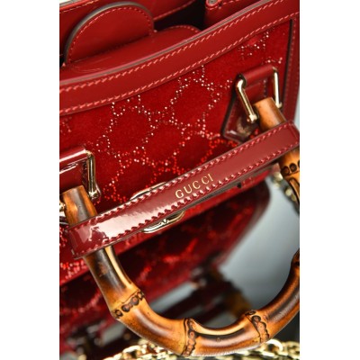 Gucci Diana Crystals Small Tote Bag