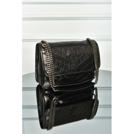 Saint Laurent Niki Medium In Grained Lambskin