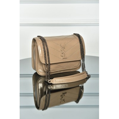 Saint Laurent Niki Small In Grained Lambskin