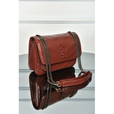 Saint Laurent Niki Small In Grained Lambskin