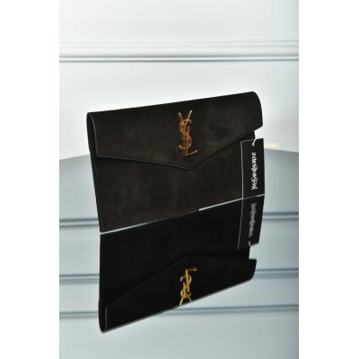 Saint Laurent Uptown Pouch in Suede