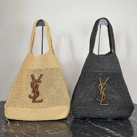 Saint Laurent Icare Maxi In Raffia