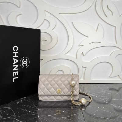 Chanel Wallet on A Chain Pearl Strap