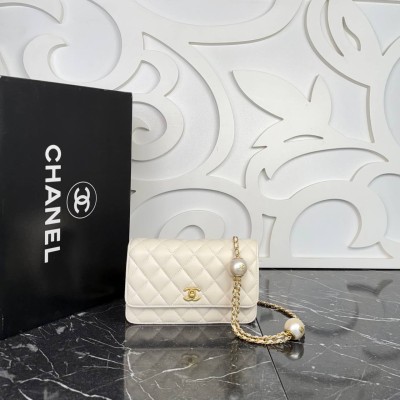Chanel Wallet on A Chain Pearl Strap
