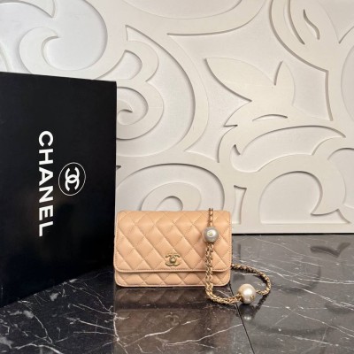 Chanel Wallet on A Chain Pearl Strap