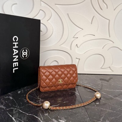 Chanel Wallet on A Chain Pearl Strap