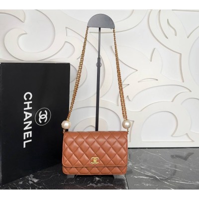 Chanel Wallet on A Chain Pearl Strap