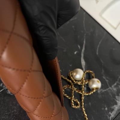 Chanel Wallet on A Chain Pearl Strap
