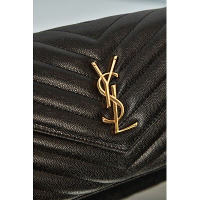 Saint Laurent Cassandre Envelope Chain Wallet