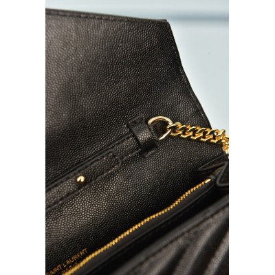 Saint Laurent Cassandre Envelope Chain Wallet