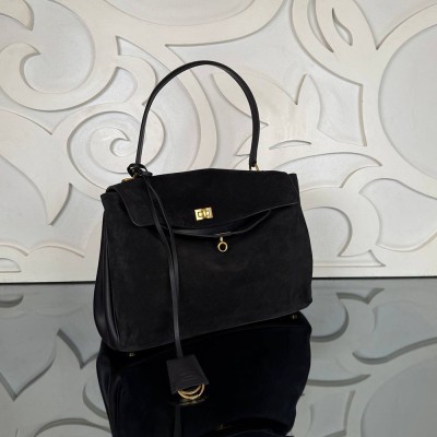 Balenciaga Rodeo Suede Handbag Medium