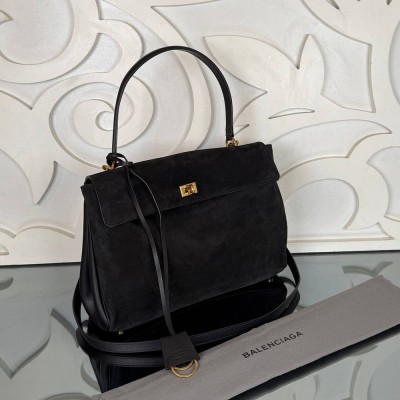 Balenciaga Rodeo Suede Handbag Medium