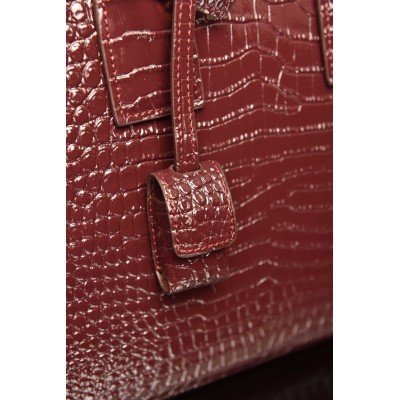 Saint Laurent Sac De Jour in Crocodile Embossed Leather