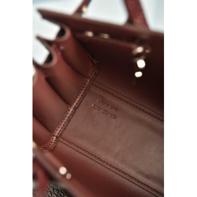 Saint Laurent Sac De Jour in Crocodile Embossed Leather Nano