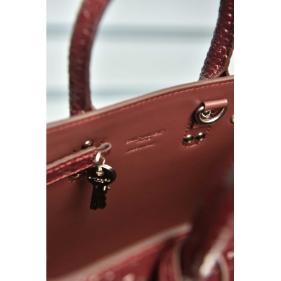 Saint Laurent Sac De Jour in Crocodile Embossed Leather Nano