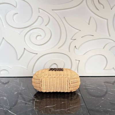Miu Miu Wander Mini Knit Basket Bag