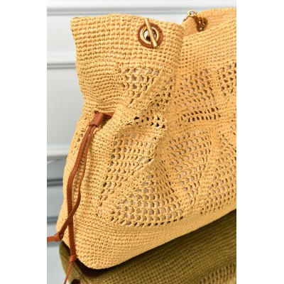 Saint Laurent Jamie Shopping Bag in Raffia
