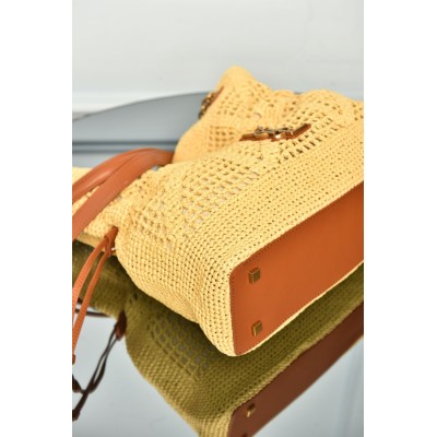 Saint Laurent Jamie Shopping Bag in Raffia