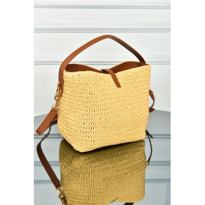 Saint Laurent Le 37 Woven in Raffia