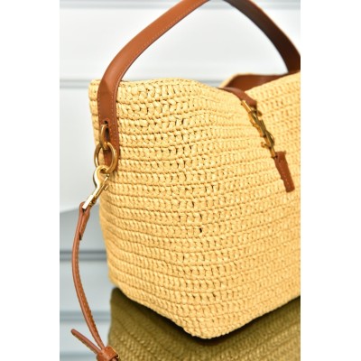 Saint Laurent Le 37 Woven in Raffia