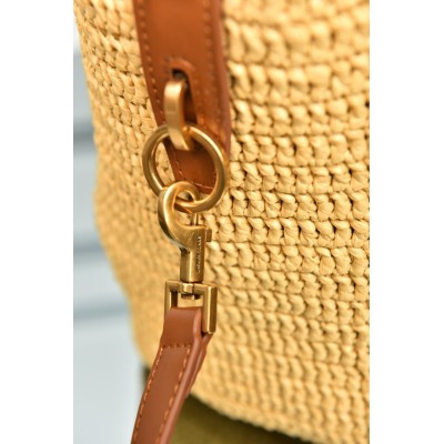 Saint Laurent Le 37 Woven in Raffia