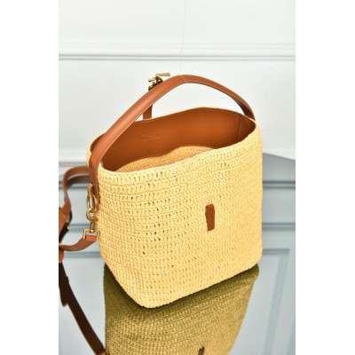 Saint Laurent Le 37 Woven in Raffia