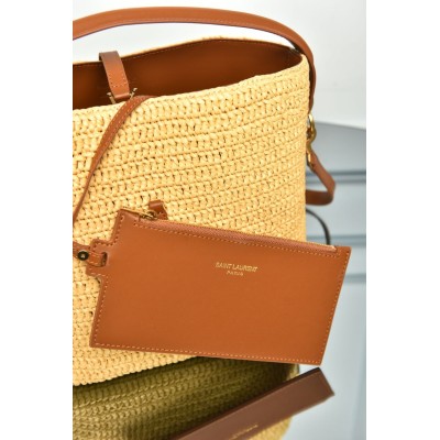 Saint Laurent Le 37 Woven in Raffia