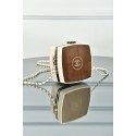 Chanel Mirror Makeup Box Clutch with Chain