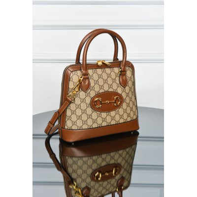 Gucci 1955 Horsebit Medium GG Supreme Top Handle Bag