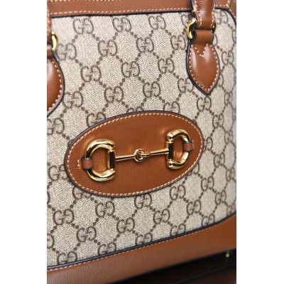 Gucci 1955 Horsebit Medium GG Supreme Top Handle Bag