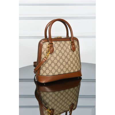 Gucci 1955 Horsebit Medium GG Supreme Top Handle Bag