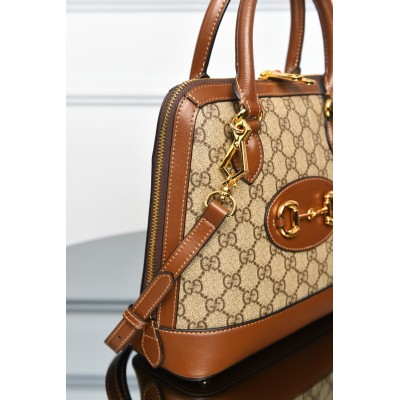 Gucci 1955 Horsebit Medium GG Supreme Top Handle Bag