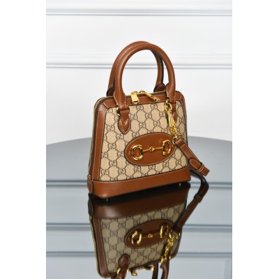 Gucci 1955 Horsebit Small GG Supreme Top Handle Bag