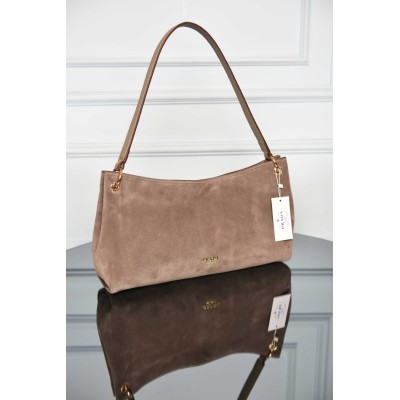 Prada Etude Large Suede Shoulder Bag