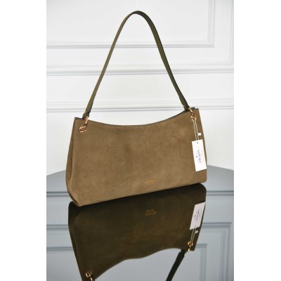 Prada Etude Large Suede Shoulder Bag
