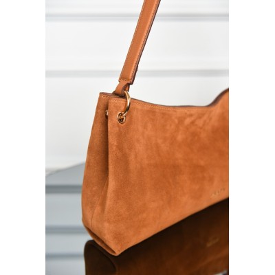 Prada Etude Large Suede Shoulder Bag