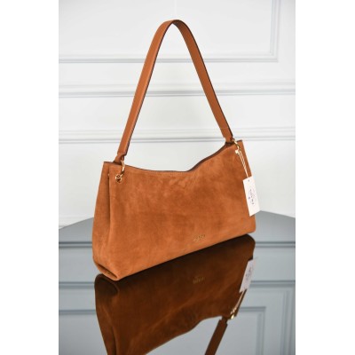 Prada Etude Large Suede Shoulder Bag